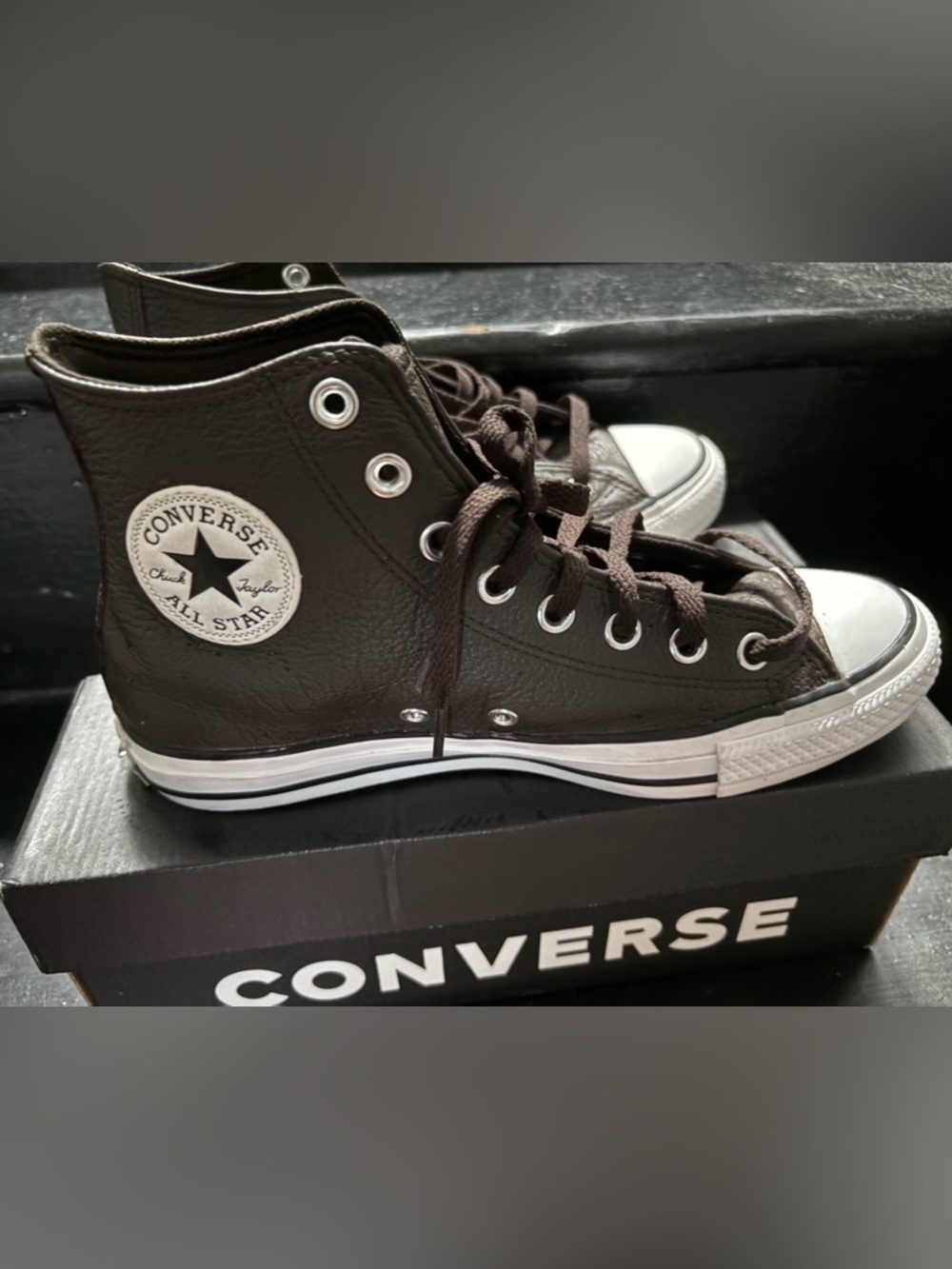 Chuck Taylor All star tumbled brown leather Converse